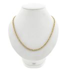 Image 8 of Bicolor Gold Falcon Eye Link Necklace