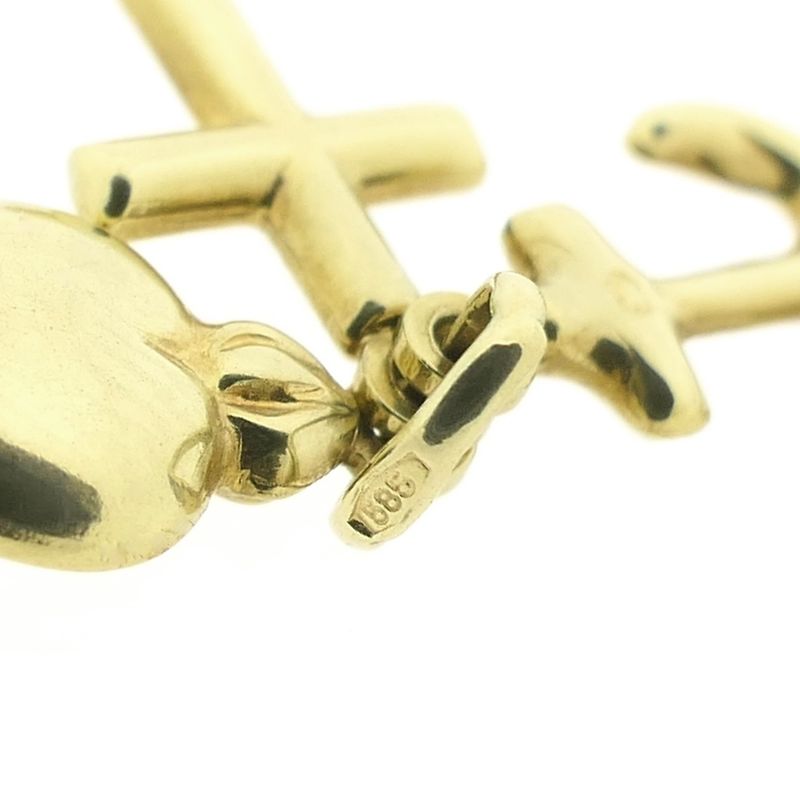 Image 6 of Gold pendant; Faith, hope, and love