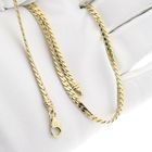 Image 9 of Gold flat gourmet link chain