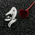 Image 9 of Artistic silver ring with zirconia