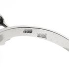 Image 9 of White gold ring with pearl and diamonds | 0.0015 ct.