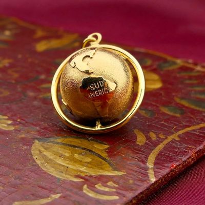 Image 2 of Golden globe pendant