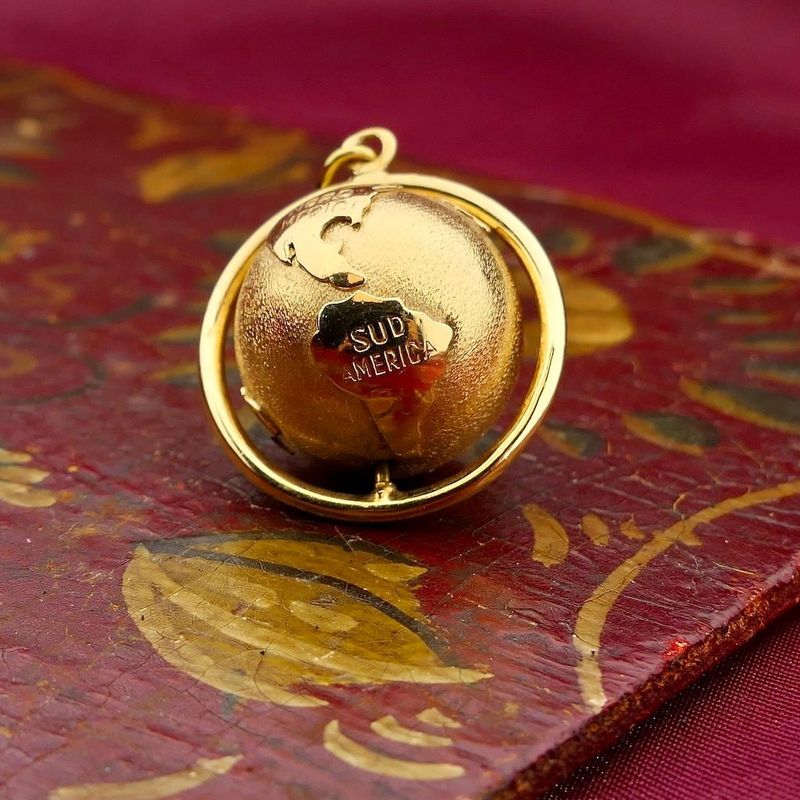 Image 2 of Golden globe pendant