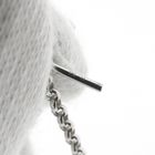 Image 4 of 18-karat white gold jasseron link chain | 60 cm