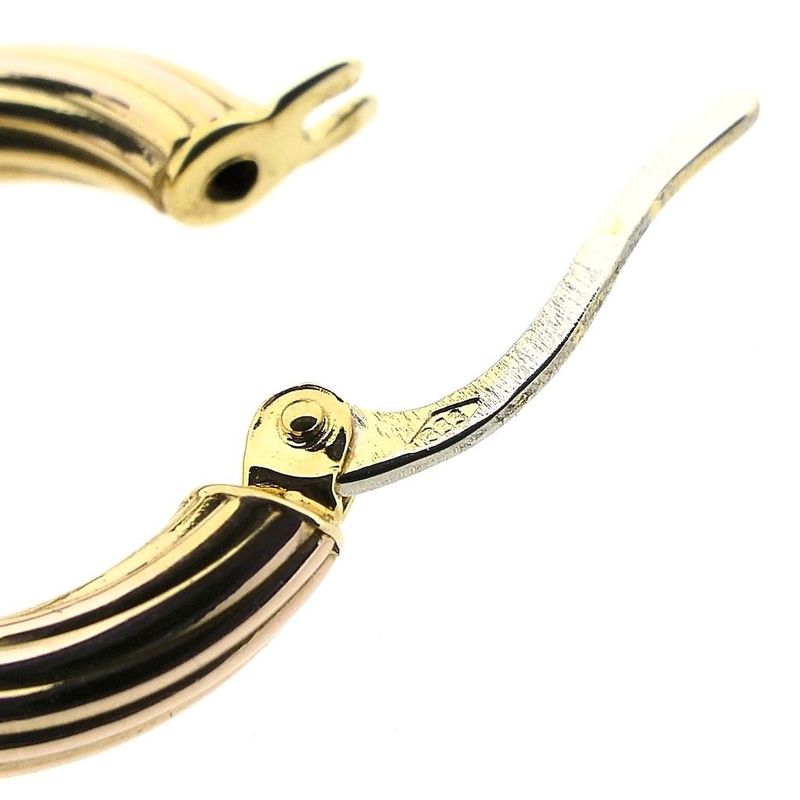 Image 6 of 8 carat bicolor earrings; Ø 16.5 mm