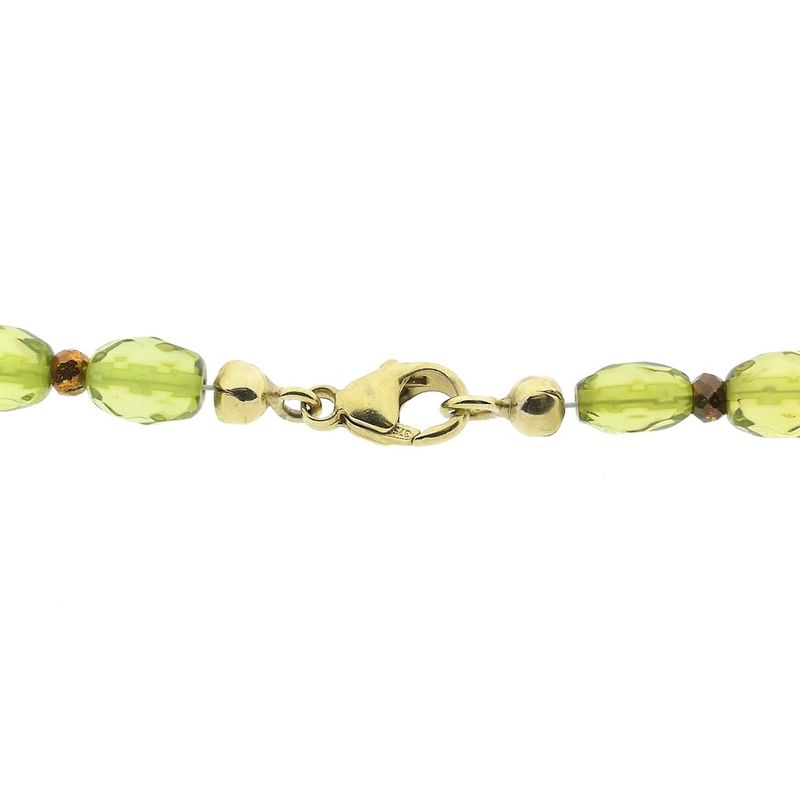 Image 3 of 9 carat peridot bead necklace