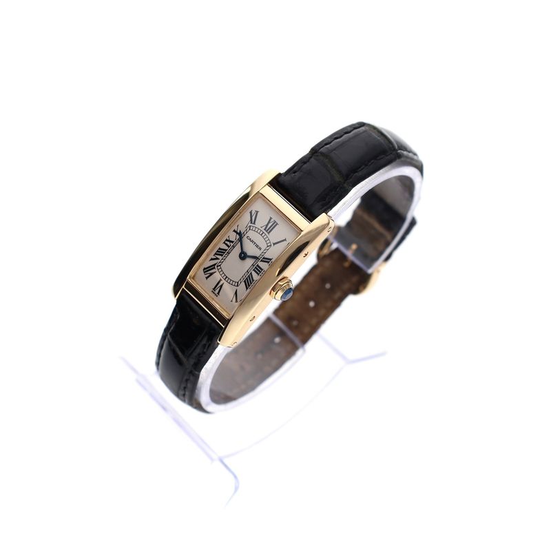 Image 3 of Cartier Tank Américaine 18ct. Gold Ladies Watch