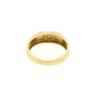 Image 6 of 18 Karat Bicolor Gold Solitaire Ring with Diamond; 0.08 ct.