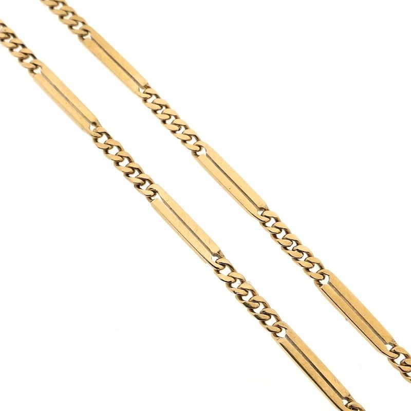 Image 3 of 18-karat gold gourmet/fantasy link chain | 43 cm