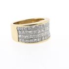 Image 5 of Gold pavé ring with diamonds; 4.16 ct.
