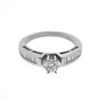 Image 8 of White gold ring with diamond | 0.25 ct.