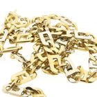 Image 8 of Two-tone gold navy link necklace
