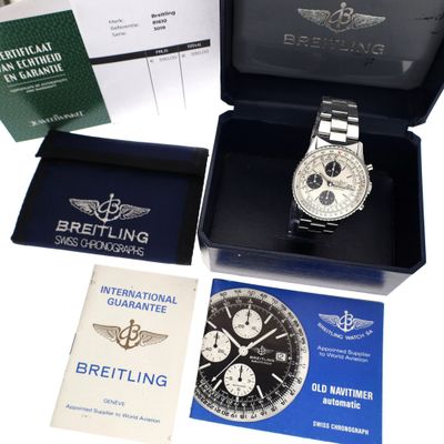 Image 2 of Breitling Old Navitimer 81610; Vintage Men's Watch in Full Set