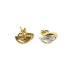 Image 10 of Gold stud earrings with diamond | 0.02 ct.