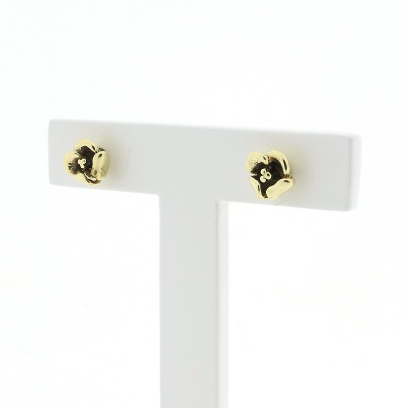 Image 3 of Golden rose stud earrings