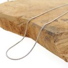 Image 3 of White gold snake link chain | 45 cm