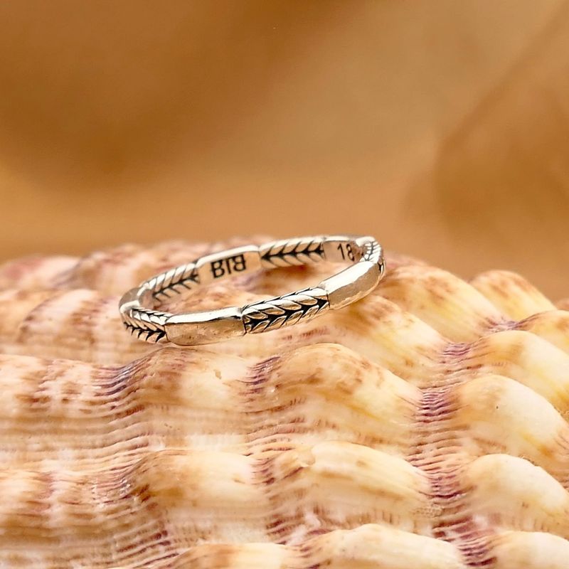 Afbeelding 2 van Zilveren Buddha to Buddha Barbara Stacking Ring Mix