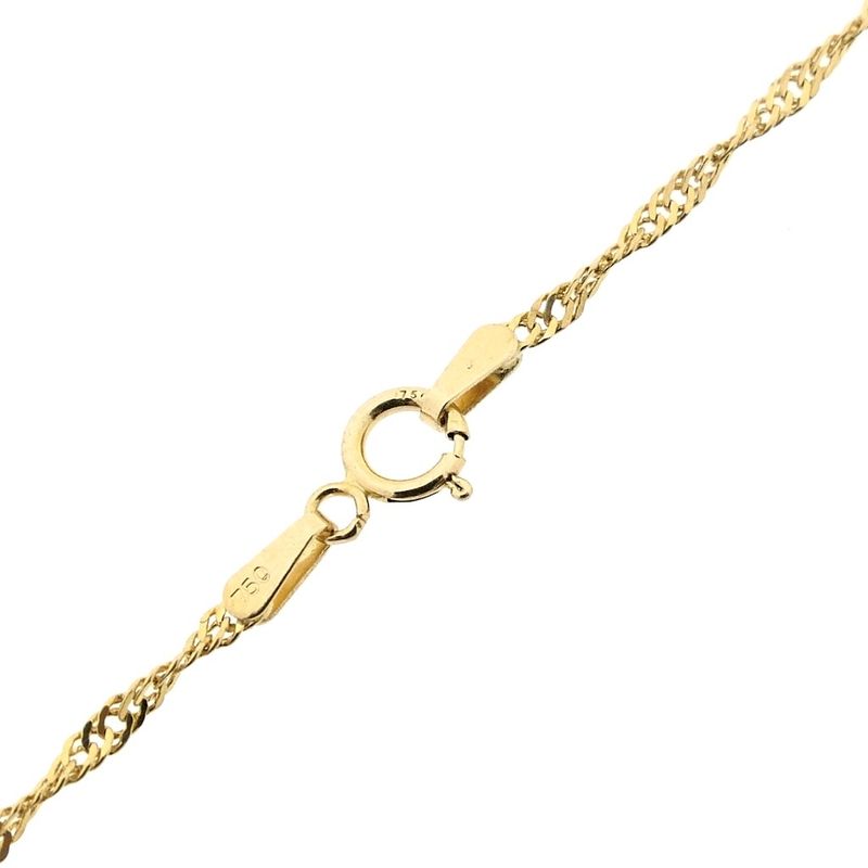 Image 7 of 18K gold Singapore link chain | 50 cm