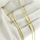 Image 8 of Long gold Venetian link chain.