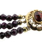 Image 7 of Garnet bracelet with gold clasp; Antique/vintage | 20 cm