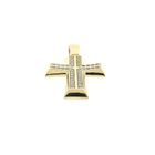 Image 8 of Gold Cross Pendant with Zirconia