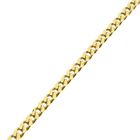 Afbeelding 8 van Gouden platte gourmetschakel armband | 21 cm