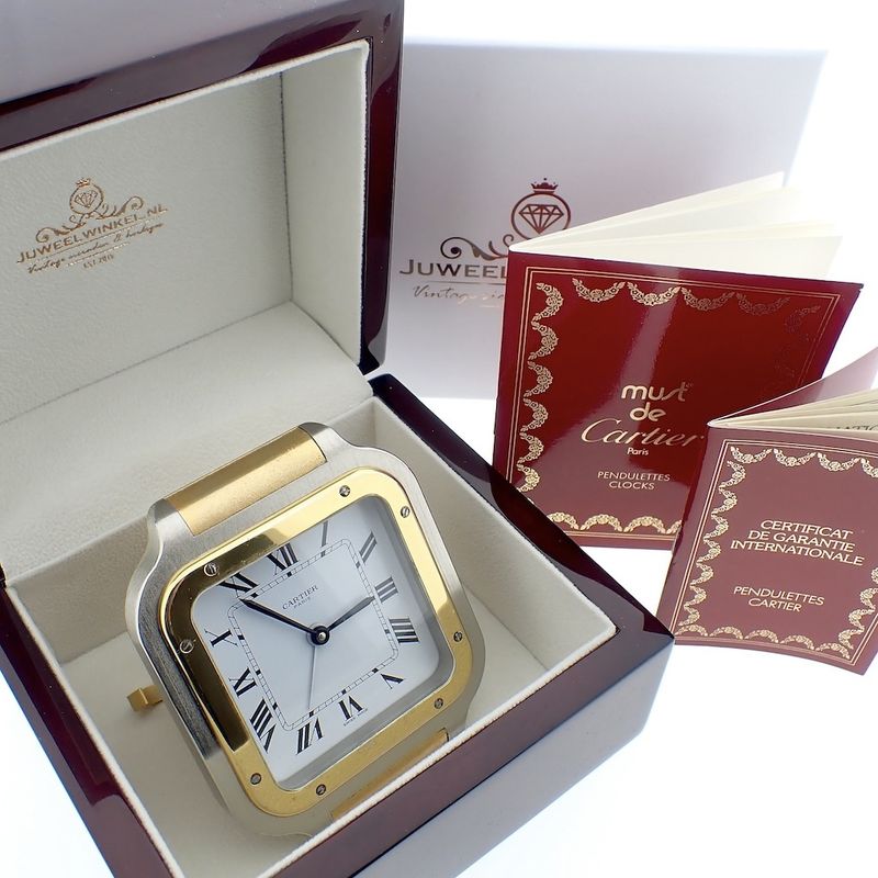 Image 7 of Cartier Santos Pendule; Table Clock