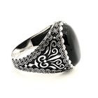 Image 4 of Silver bohemian (signet) ring with onyx stone