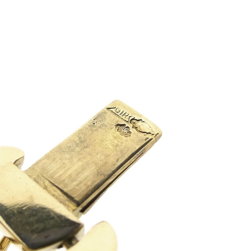 Image 10 of Gold Bismarck link bracelet