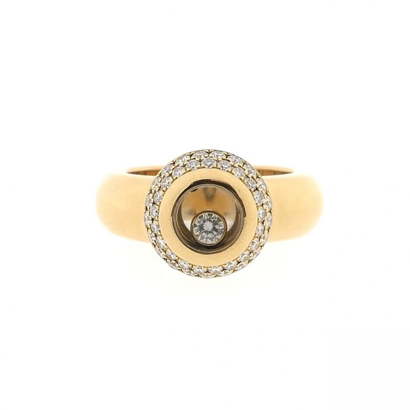 Image 5 of Gold Chopard ring with diamond 0.62 ct.