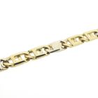 Image 3 of Two-tone gold navy link necklace; Men | 61 cm