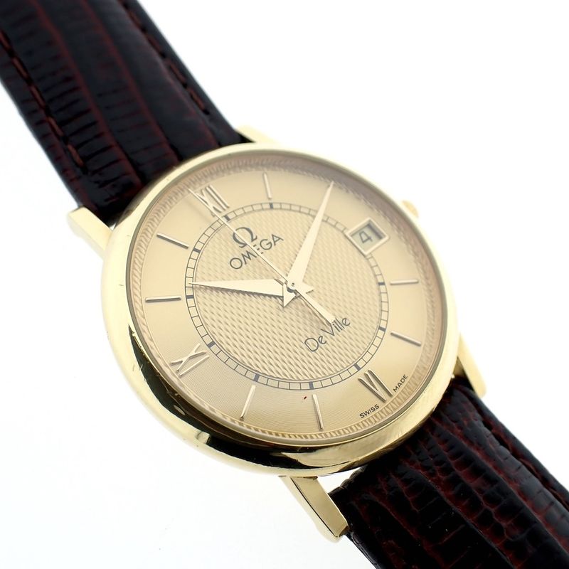 Image 1 of Omega De Ville Prestige; 18k gold men's watch