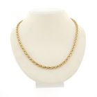 Image 1 of Vintage gold cardano link necklace