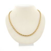 Vintage gold cardano link necklace
