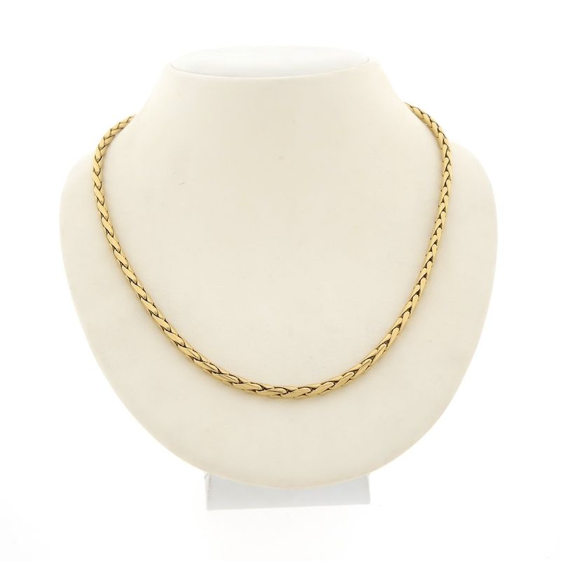 Image 1 of Vintage gold cardano link necklace