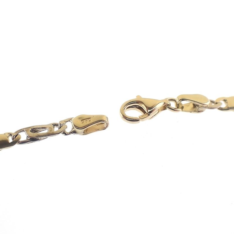 Image 5 of Two-tone gold Figaro link chain