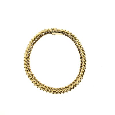 Image 2 of Gold French gourmet link bracelet