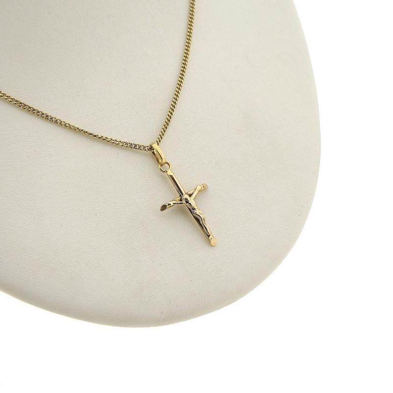 Image 7 of Gold pendant of a cross with corpus