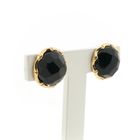 Image 5 of Gold stud earrings with garnet