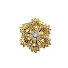 Image 1 of Gold brooch/pendant with diamond; 0.715 ct.