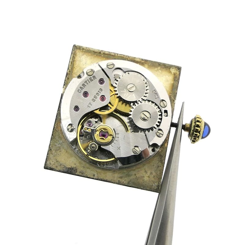 Image 21 of Cartier Tank Vermeil 'Large'; Vintage mechanical watch