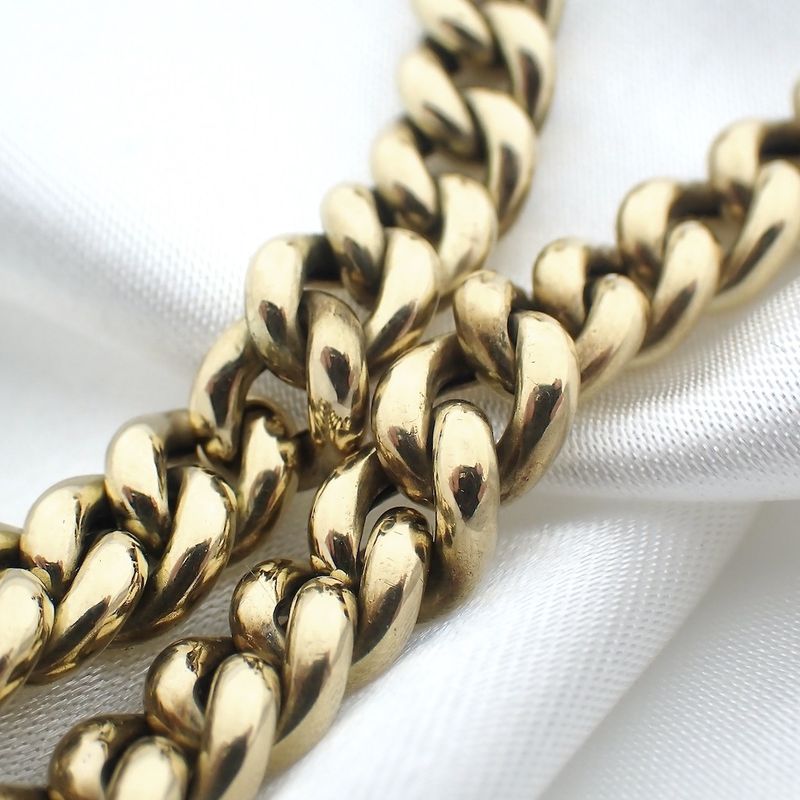 Image 4 of Gold gourmet link bracelet | 21.5 cm