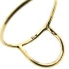 Image 6 of Gold ring with semicircle