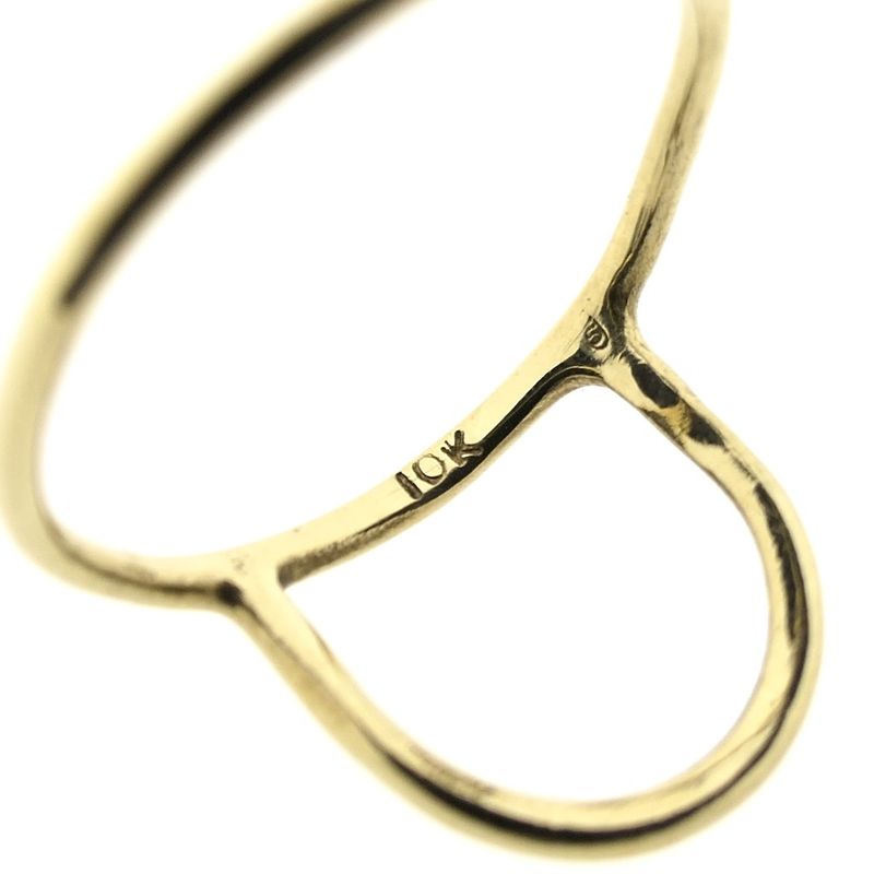 Image 6 of Gold ring with semicircle