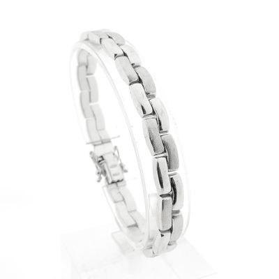 Image 1 of Solid white gold bracelet | 19 cm