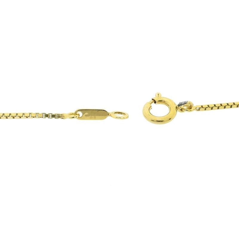 Image 3 of Long gold Venetian link chain/sautoir with bars