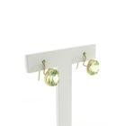 Image 3 of Gold earrings with synthetic gemstone from the 60s