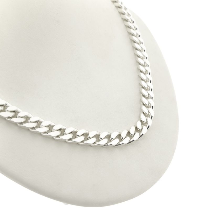 Image 3 of Silver robust gourmet link chain | 50 cm