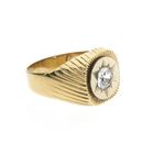Image 6 of 8 carat large men's signet ring with zirconia