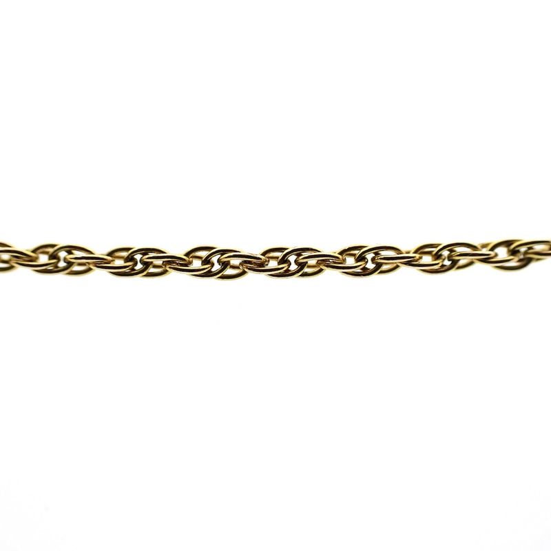 Image 3 of Gold long chain with balls and bars.